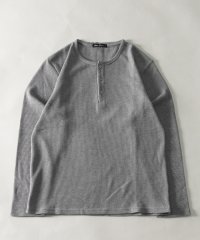 Nylaus/ワッフル ヘンリーネック ロングTシャツ/505145963