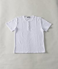 Nylaus/T/C ワッフル 半袖 ヘンリーネックTシャツ/505145965