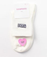 Lovetoxic/ロゴ刺繍クルブシソックス/505143455