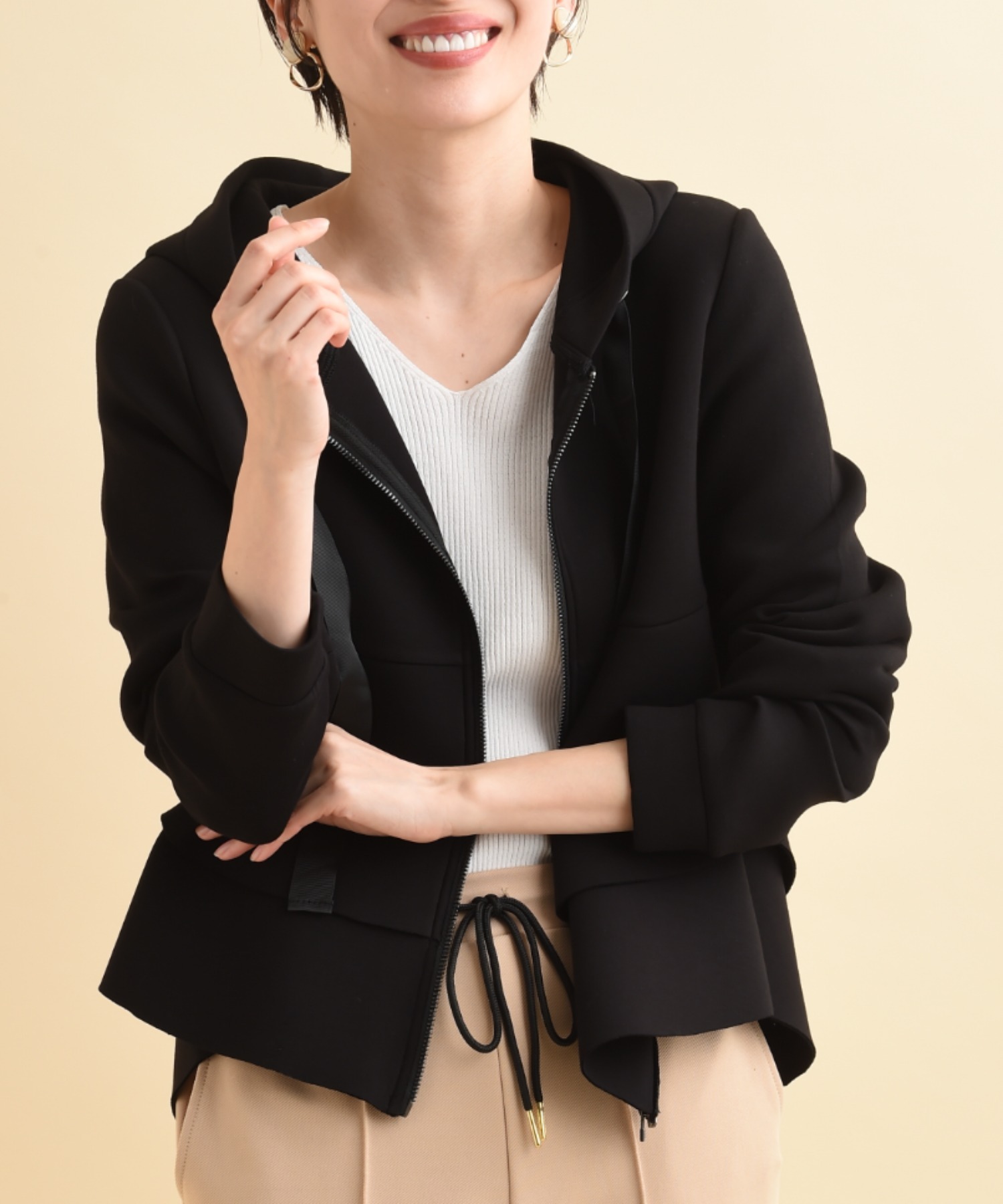 designaera 新品⸝⋆* バックフリルダンボールニットアウター