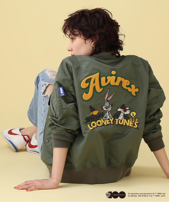 WB/AVIREX》LOONEY TUNES COLLECTION LIGHT MA-1 JACKET WB/AVIREX》LOONEY TUNES COLLECTION LIGHT MA-1 JACKET