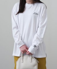 ZIP FIVE/ユニセックス ビッグシルエット ドロップショルダー高密度天竺左胸筆記体ロゴ長袖Tシャツ/505149698