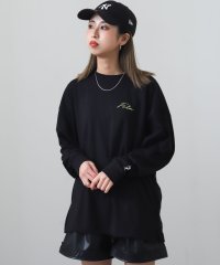 ZIP FIVE/ユニセックス ビッグシルエット ドロップショルダー高密度天竺左胸筆記体ロゴ長袖Tシャツ/505149698