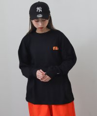 ZIP FIVE/ユニセックス ビッグシルエット ドロップショルダー高密度天竺左胸プリントロゴ長袖Tシャツ/505149699