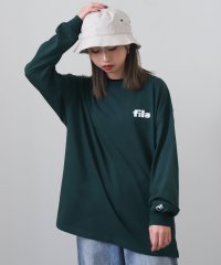 ZIP FIVE/ユニセックス ビッグシルエット ドロップショルダー高密度天竺左胸プリントロゴ長袖Tシャツ/505149699