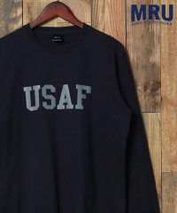 marukawa shonan/【MRU/エムアールユー】コットン100％ USAF ミリタリー プリント ロンT/綿100％ 長袖Ｔシャツ メンズ カジュアル/505134346