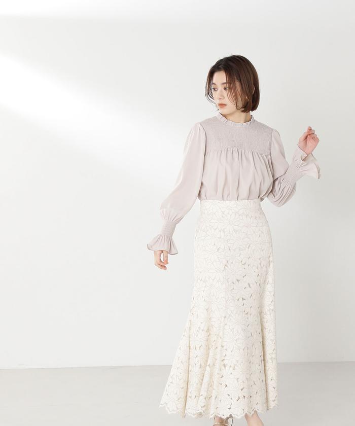 セール 50%OFF】｜美人百花4月号掲載｜バイカラースカラレース