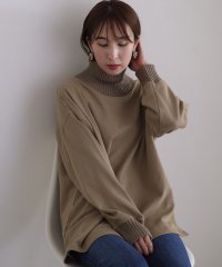 PourVous/プールヴー PourVous ニットドッキング裏起毛プルオーバー/505149494