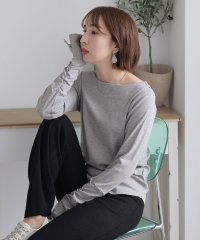 PourVous/プールヴー PourVous ボートネック指空きTシャツ/505149499