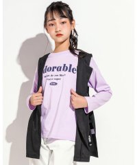 ZIDDY/2点 セット ベルト 付き ジレ ＋ ロング Tシャツ (130~160cm)/505150720