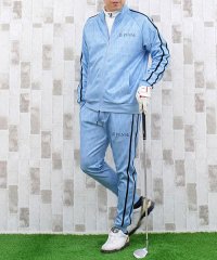 TopIsm/トップイズム TopIsm ゴルフ セットアップ メンズ 上下セット ゴルフウェア ビッグロゴ ゴルフパンツ ジップアップ ジャケット パーカー ジョガーパンツ/505152111