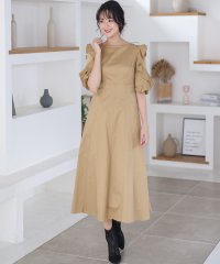 PourVous/プールヴー PourVous 結婚式パーティードレスバックリボン袖あり&ミモレ丈セレモニーフォーマル ワンピース 20代 30代 40代/505153929