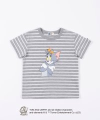 KP BOY/KPBOY(ケーピーボーイ)【TOM＆JERRY/トムとジェリー】天竺ボーダー半袖Ｔシャツ(100～130)/505154047