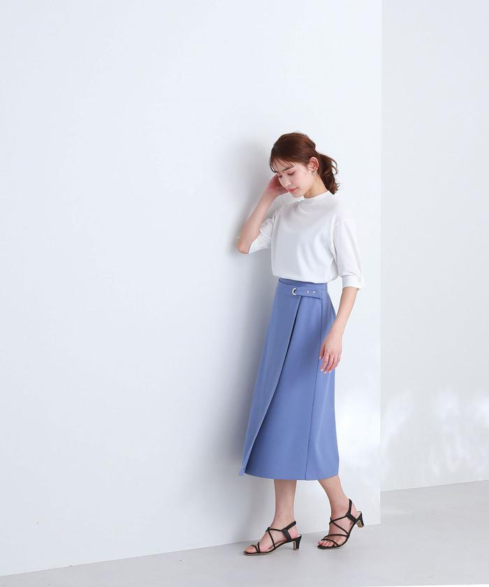 セール 60%OFF】ハトメラップスカート(505155427) | ナチュラル