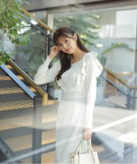 PROPORTION BODY DRESSING/ラッフルレースリブニット/505155476