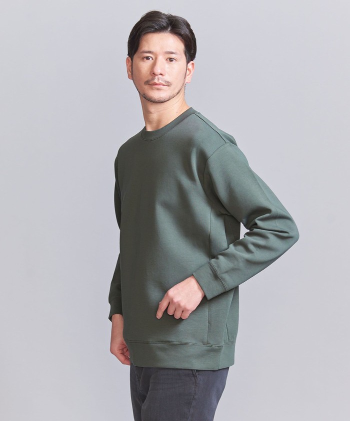 WEB限定 WARDROBE SMART】ダブルニット クルーネック スウェット