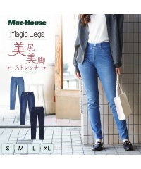 MAC HOUSE(women)/NAVY ネイビー Magic Legs パーフェクトレッグス スキニーパンツ 352－1055－017/505152006