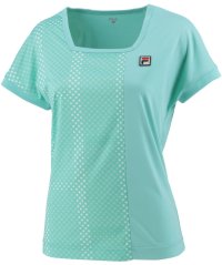 FILA（ZETT Ladies）/【テニス】アシンメトリ― ドルマンTシャツ 小紋水玉柄 スポーツウェア レディース/505153184