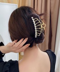 shoppinggo/花 バンスクリップ ヘアクリップ バレッタ まとめ髪 髪飾り 髪留め ヘアアレンジ アクセント/505157418