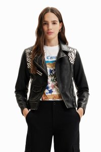 Desigual/デシグアル Desigual ゼブラ バイカージャケット/505098042