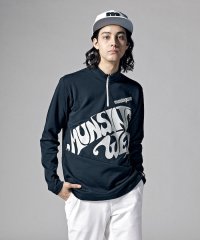 Munsingwear/『ENVOY』吸汗ストレッチビッグ90'sロゴプリントハーフジップシャツ(吸汗/ストレッチ/UV CUT)【アウトレッ/505127922
