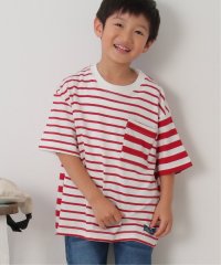 ikka kids/USAコットン 異ピッチボーダーポケT（120〜160cm）/505025729