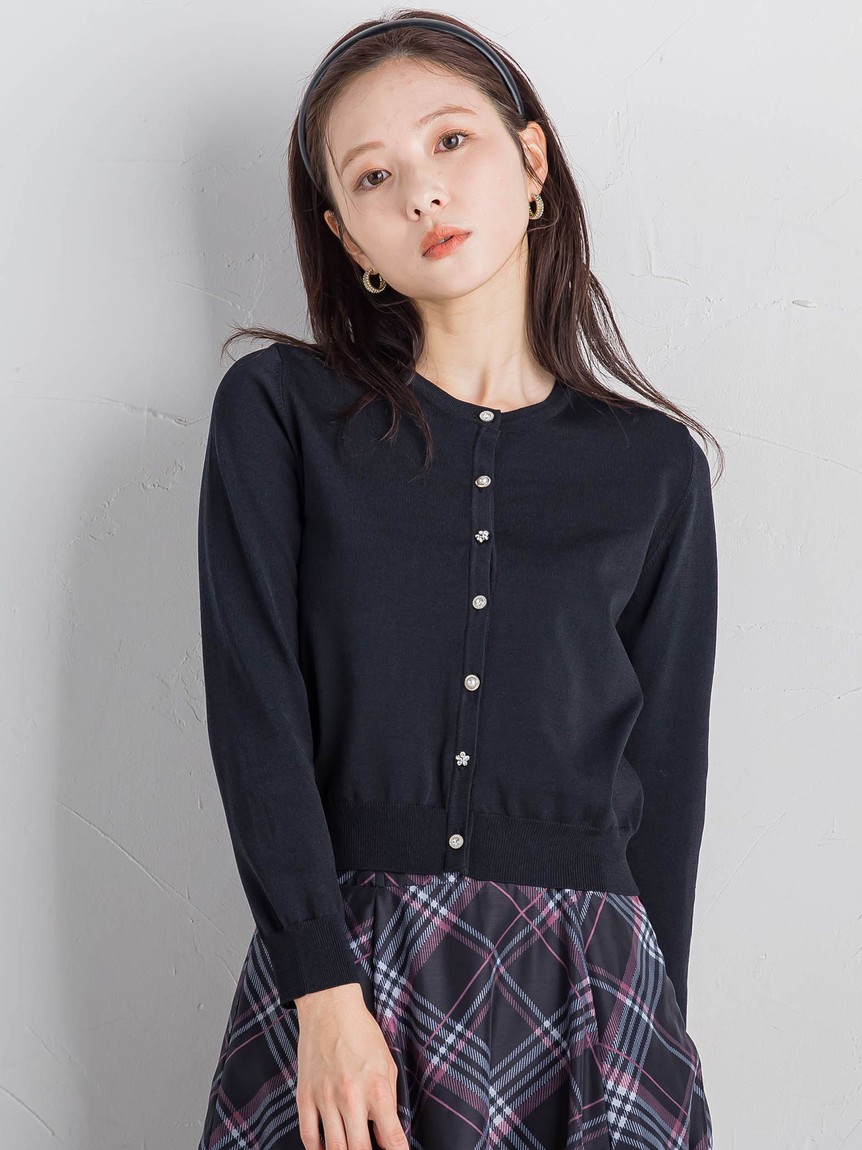 QUEENS COURT - 新品・未使用【クイーンズコート】カーディガン セール】クイーンズコート QUEENS COURT マルチボタン