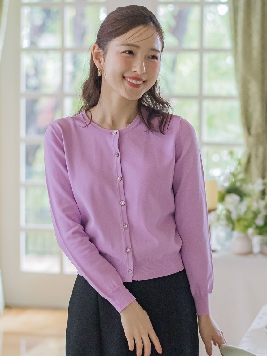 QUEENS COURT - 新品・未使用【クイーンズコート】カーディガン セール】クイーンズコート QUEENS COURT マルチボタン