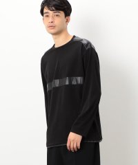 COMME CA ISM MENS/フェイクレザー コンビデザイン Ｔシャツ/505146947