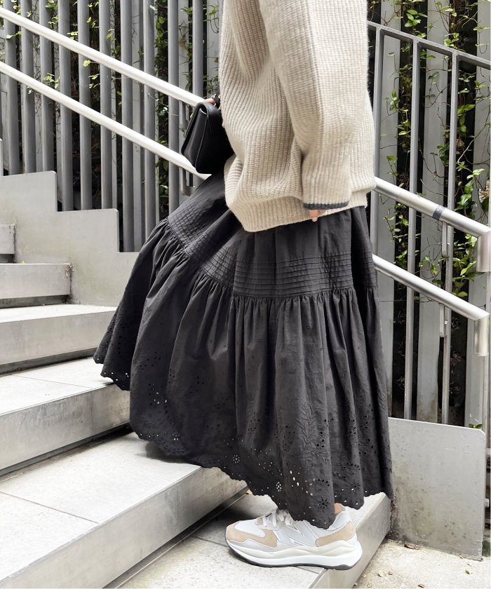 64%以上節約 2 10まで IENA シアーエンブロイダリースカートsize36 eu