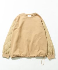 URBAN RESEARCH Sonny Label/袖キルティング切替スウェットプルオーバー/505164161