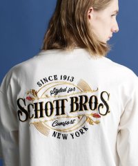 Schott/S/S T－SHIRT "EMBROIDERED　SCHOTT　BROS."/刺繍Tシャツ "ショットブロス/504919291