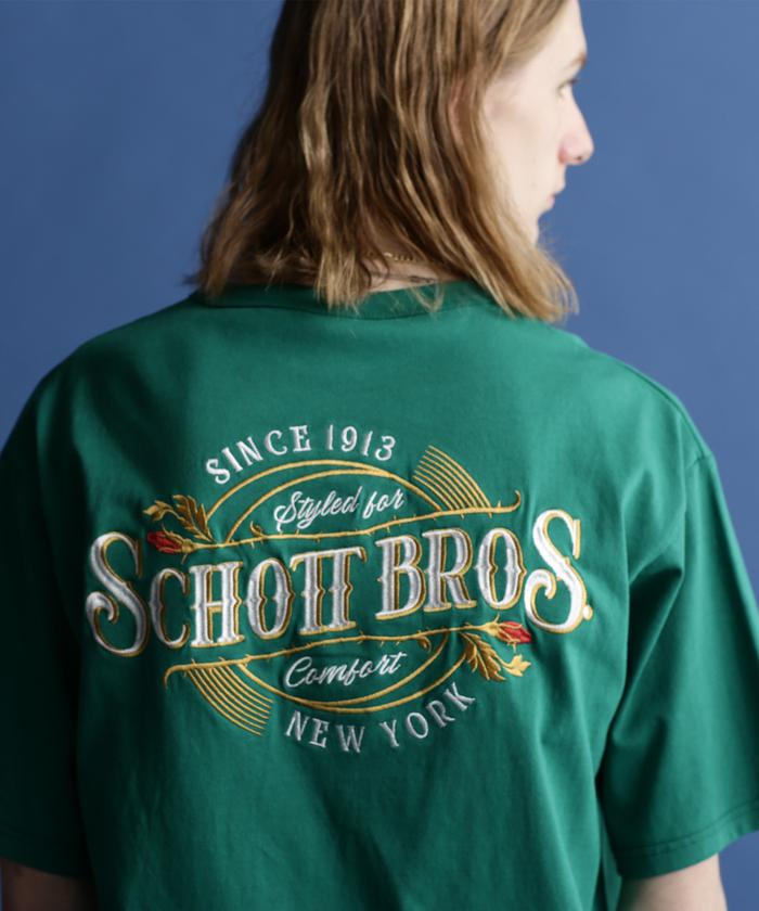 Schott ショット SNOWWASH T-SHIRT Schott BROS 半袖Tシャツ Schott/ショット/SNOWWASH T-SHIRT Schott BROS./スノー