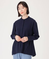 CAST：/【NAVY】【洗えるセットアップ】ギャザーデザインブラウス/505094211