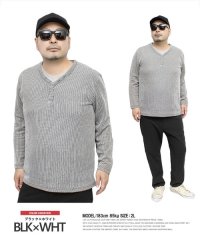 one colors/ 長袖Tシャツ メンズ 大きいサイズ キーネック ヘンリーネック フェイクレイヤード カットソー トップス 長袖Tシャツ クルーネック 無地 キレイめ ロングT/505158121