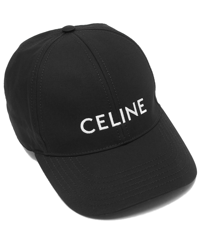 セリーヌ 帽子 キャップ ベースボールキャップ ロゴ ブラック メンズ 