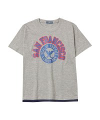 MAC HOUSE(kid's)/T－GRAPHICS ティーグラフィックス カレッジ裾フェイクレイヤード半袖Tシャツ MAB23105/505163173