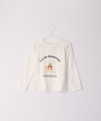ROPE' PICNIC　KIDS/肩ギャザーくま転写プリントロンtee/505163309