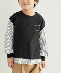 ROPE' PICNIC　KIDS/UNISEX 袖ストライプ胸元ロゴロンtee/505163310