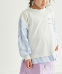 ROPE' PICNIC　KIDS/UNISEX 袖ストライプ胸元ロゴロンtee/505163310