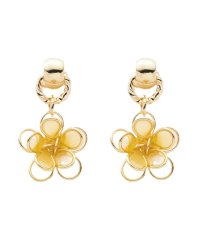 cream dot/クリームドット Cream dot. エポワイヤーフラワーとサークルが揺れるピアス/505163874