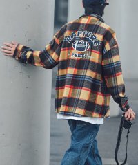 HOOK/フック HOOK 【HOOK】アメカジ配色チェック柄バック刺繍ビッグシャツ/505164118