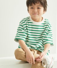 ROPE' PICNIC　KIDS/【BOYS】リンクコーデ/ボーダーオーバーサイズTシャツ/505164976