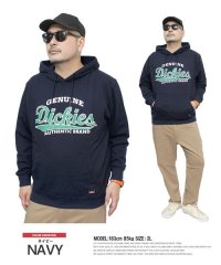 one colors/ジェニュイン ディッキーズ(GENUINE Dickies) プルオーバー パーカー メンズ 大きいサイズ ロゴ プリント 裏毛 裏使い スウェット スエット /505165366