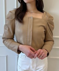 eimy istoire/エイミーイストワール eimy istoire フェイクレザースクエアネックライダース/505165389