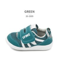 IFME/イフミー IFME キッズ 20－3309 ワンベルトメッシュスニーカー BLACK GREEN ORANGE YELLOW/505165721