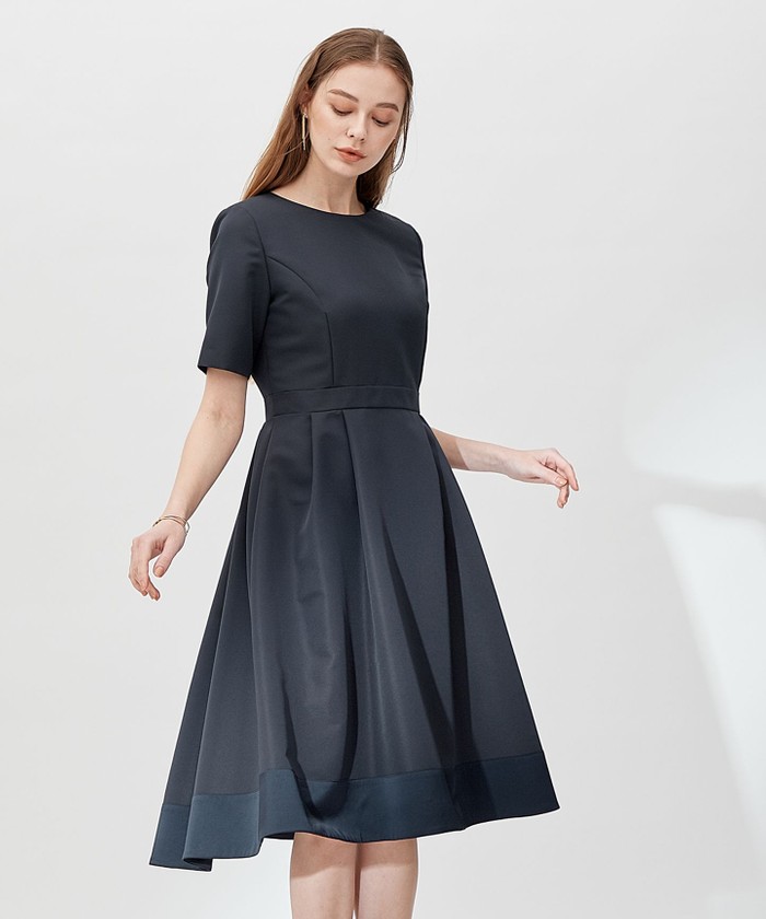 23区 APPLAUDIR グログラン ロイヤルドレス 44 ブラック APPLAUDIR】グログランロイヤル ドレス （ドレス）｜23区