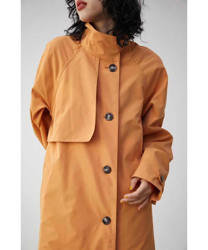 MOUSSY フード付きオレンジトレンチコート MOUSSY フード付きオレンジトレンチコート