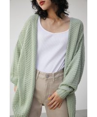 AZUL by moussy/HERRINGBONE KNIT CARDIGAN/505166746