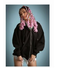 bombshell/ボムシェル bombshell パーカー・トレーナー オーバーサイズ ビッグパーカー 長袖 フーディー 大きめ ダンサー B系 ストリートファッション ヒップホ/505033655
